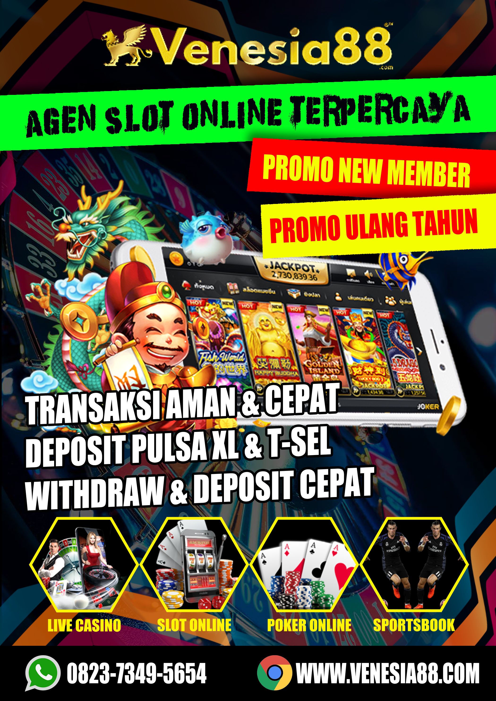 situs judi slot online terpercaya 2020 deposit pulsa tanpa potongan